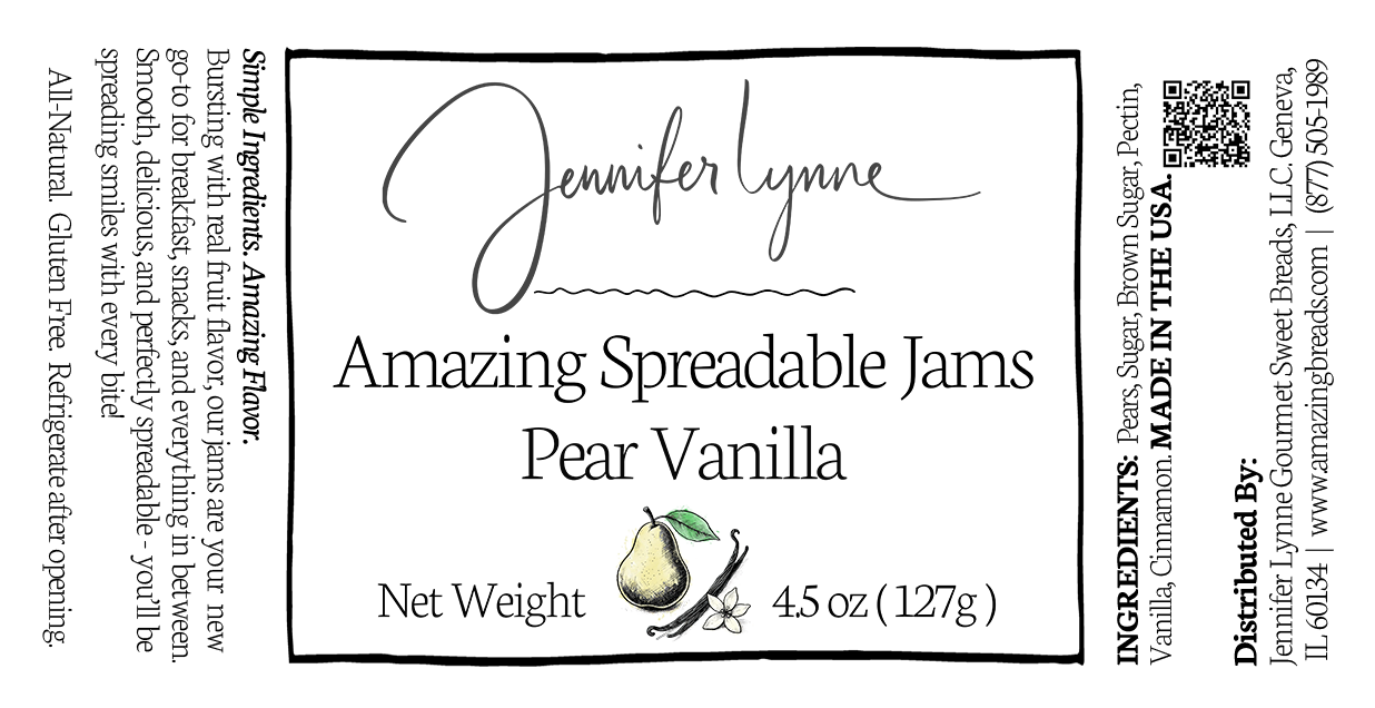 Pear Vanilla Spreadable Jam