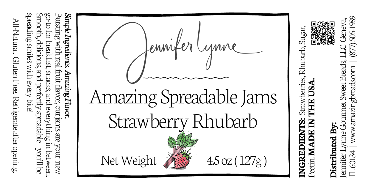 Strawberry Rhubarb Spreadable Jam