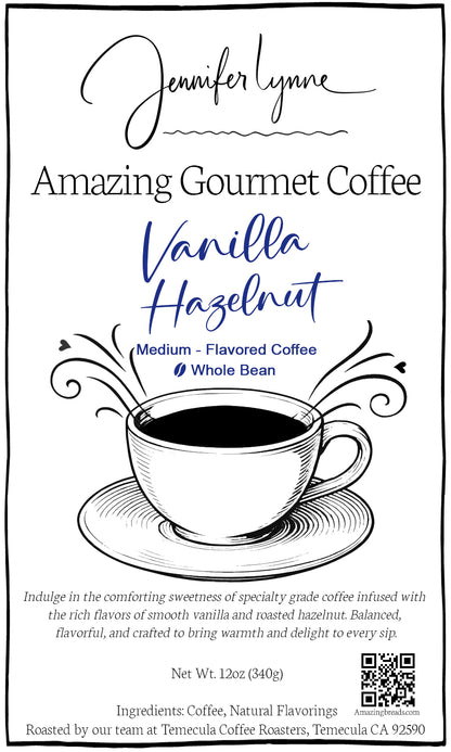 Vanilla Hazelnut - Medium Roast, Flavored Coffee