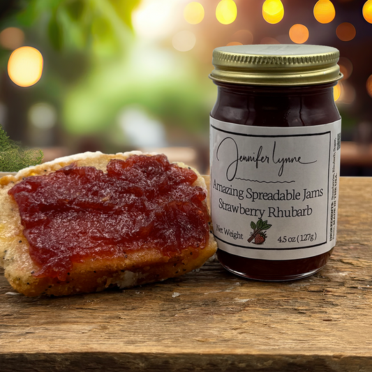 Strawberry Rhubarb Spreadable Jam