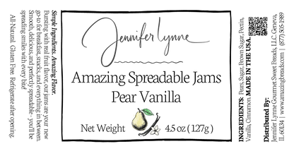 Pear Vanilla Spreadable Jam